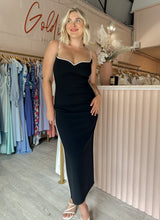 Load image into Gallery viewer, Paris Georgia - Black Heart Dress (Size 12)