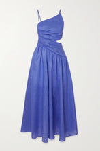Load image into Gallery viewer, Zimmermann - Tropicana Open Back Asymmetric Linen Dress (Size 2)