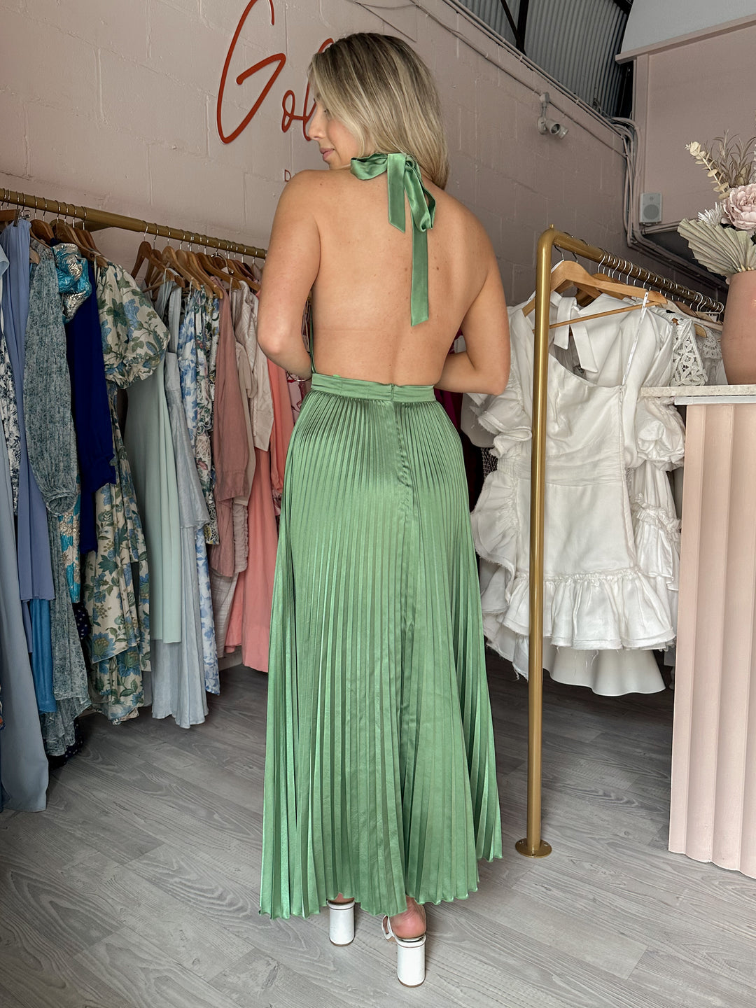 Lidee - Renaissance Gown Sea Green (Size 6) Goldie's - Designer Dress Hire Lidee - Renaissance Gown Sea Green (Size 6) Goldie's - Designer Dress Hire