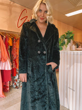 Load image into Gallery viewer, Colette Dinnigan - Black Faux Fur Jacket (Size 10/16)