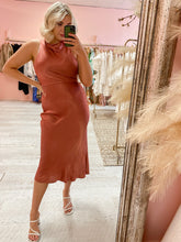 Load image into Gallery viewer, Shona Joy - La Lune High Neck Midi Dress (Size 10)