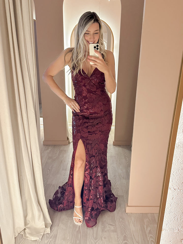 Signature - Red Wine Gown (Size 8/10)