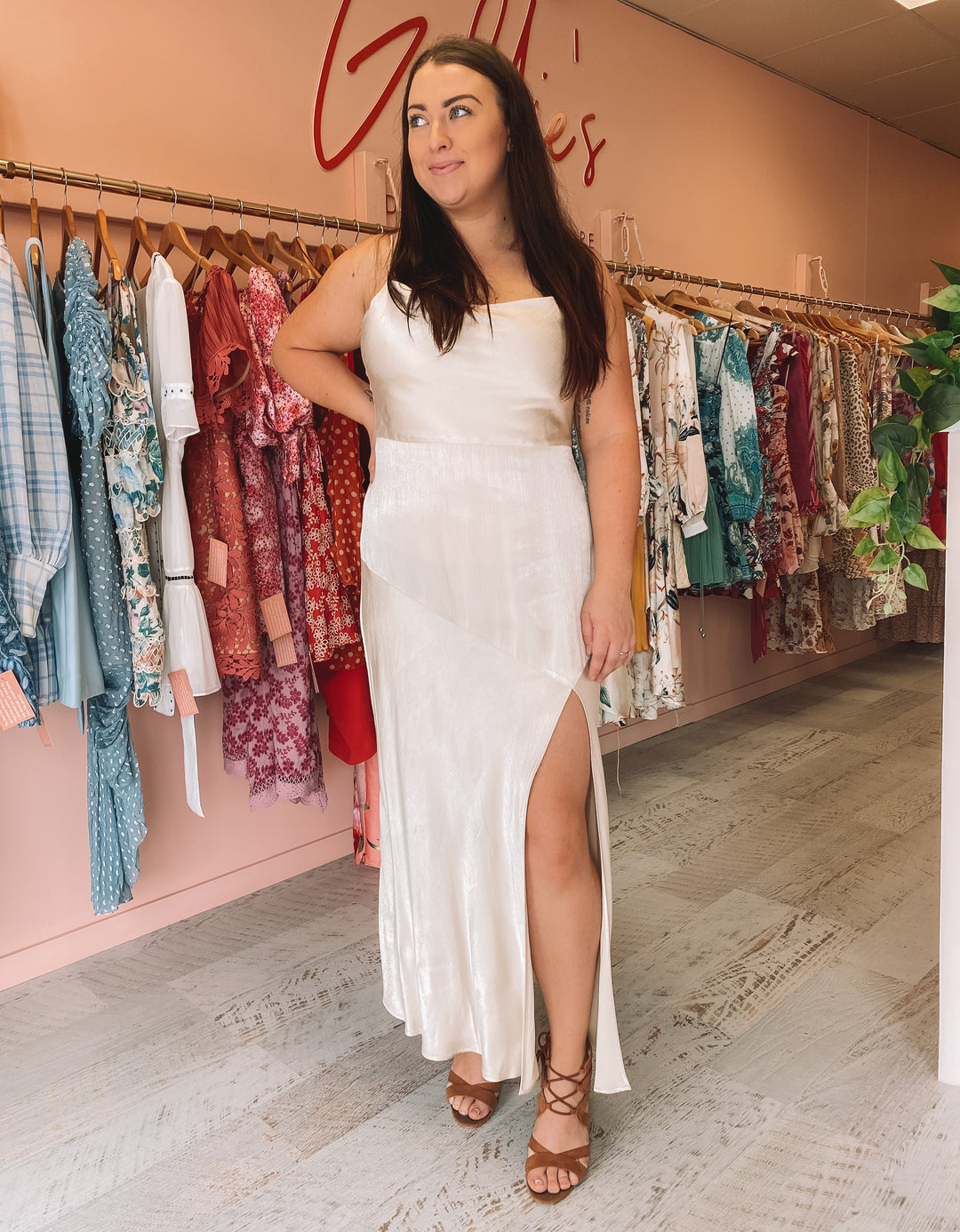 bec and bridge champagne dress Cedar City Maxi Dress
