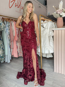 Signature - Red Wine Gown (Size 8/10)
