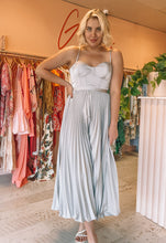 Load image into Gallery viewer, Elle Zeitoune - Milan Silver Midi Dress (Size 12)
