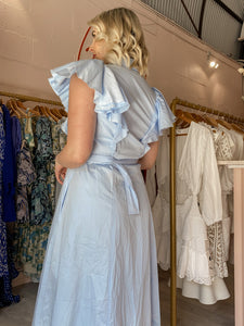 Aje - Kindred Frill Sleeve Midi Dress (Size 8/12)