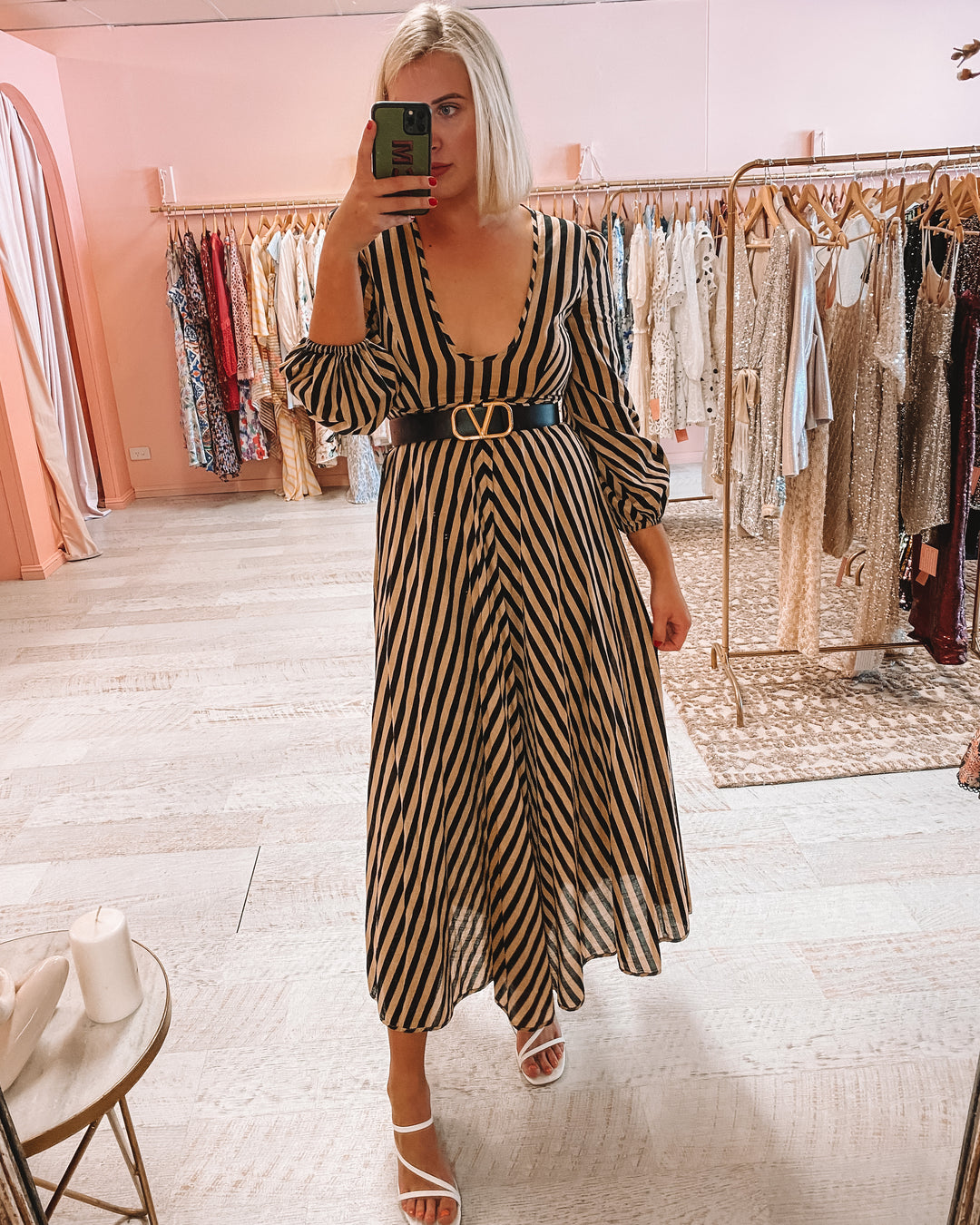 Zimmermann - Jaya Plunge Maxi Dress (Size 8/12) – Goldie's