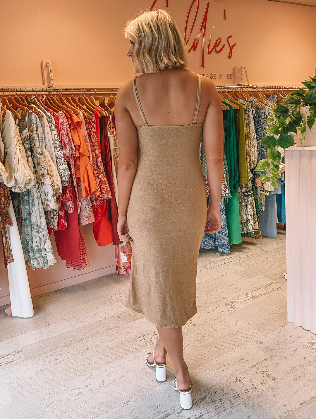 Suboo - Billie Knit Cut Out Midi Dress (8/12) Goldie's - Designer Dress Hire Suboo - Billie Knit Cut Out Midi Dress (8/12) Goldie's - Designer Dress Hire
