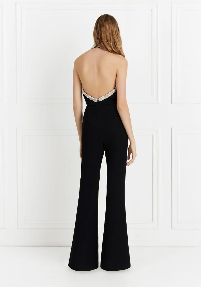 Rachel Zoe - Elinor Pearl Stretch Jumpsuit (Size 8-10)