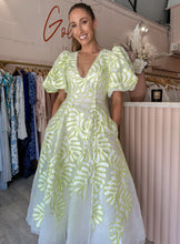 Load image into Gallery viewer, Aje - Botanical Applique Midi Dress (Size 8)
