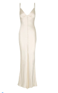 Shona Joy - La Lune Bias Slip Dress Cream (Size 8)