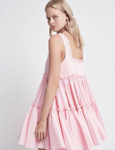 Aje - Hushed Mini Dress Pink (Size 10)