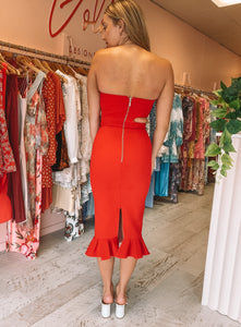 Jeojin Bae - Kaitlin Dress in Red (Size 6)