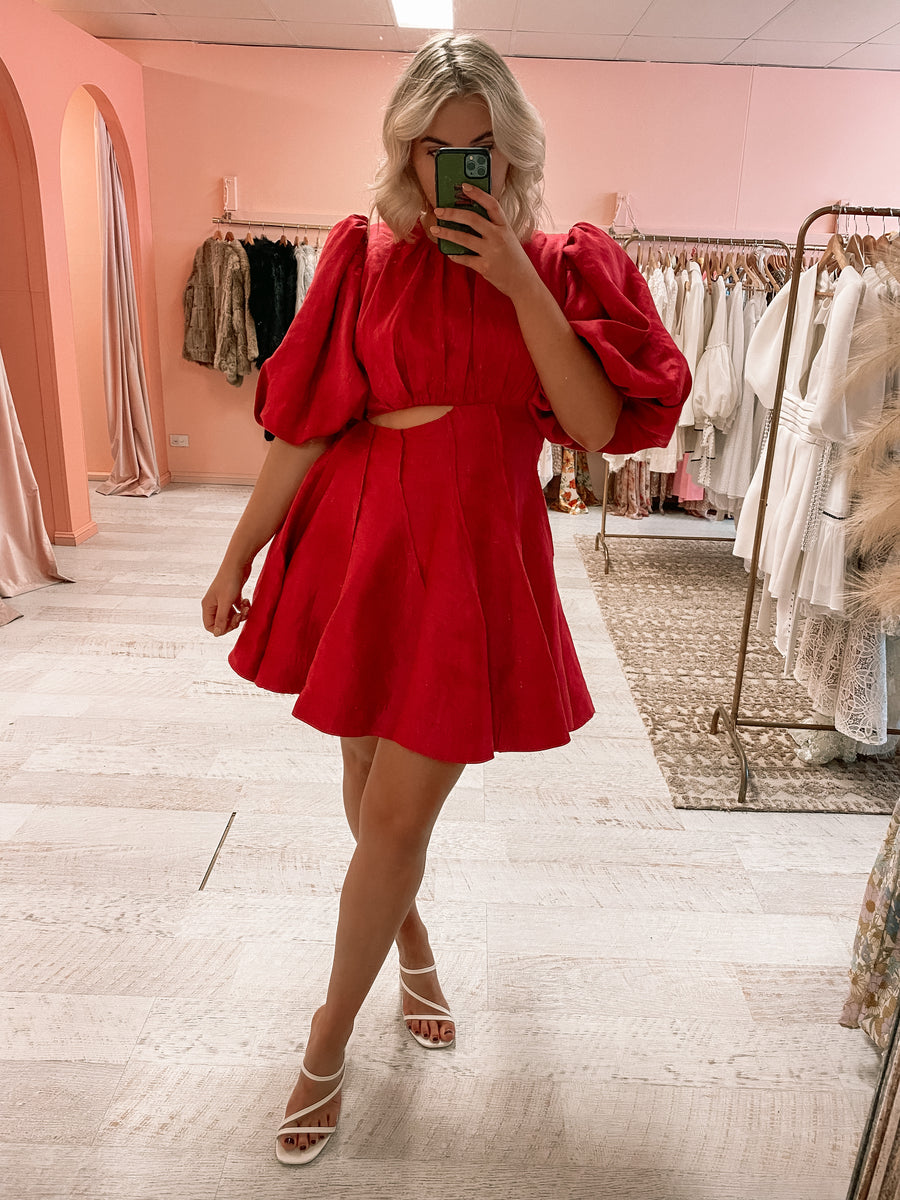 Aje - Admiration Asymmetric Mini Dress (Size 12/16) – Goldie's