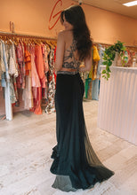 Load image into Gallery viewer, Sherri Hill - Black Sequin Two Piece Gown (Size 10)