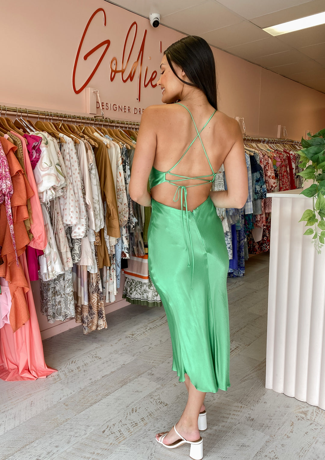 Bec and Bridge - Loren Cut Out Midi (Size 8) Goldie's - Designer Dress Hire Bec and Bridge - Loren Cut Out Midi (Size 8) Goldie's - Designer Dress Hire