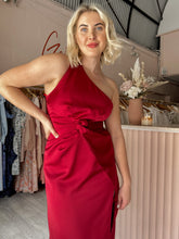 Load image into Gallery viewer, Elle Zeitoune - Eliana Wine Dress (Size 12)