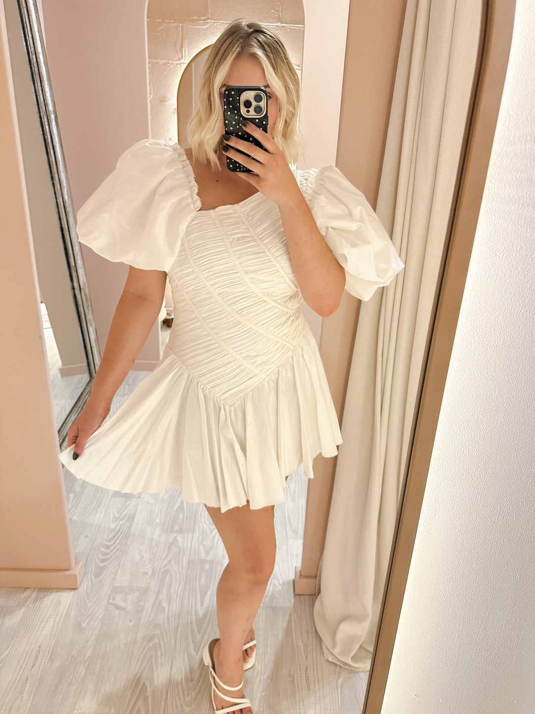 dawn ruched mini dress Dawn Ruched Mini Dress