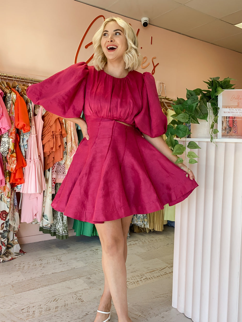 Aje - Admiration Asymmetric Mini Dress (Size 12/16) Aje - Admiration Asymmetric Mini Dress (Size 12/16)