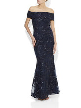 Load image into Gallery viewer, Montique - Hope Navy Sequin Gown (Size 16)